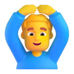 Man Gesturing OK emoji on Microsoft