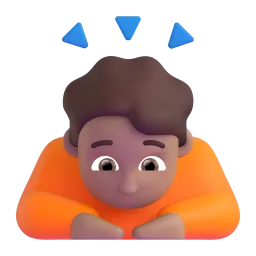 Sich verbeugende Person: mittelhelle Hautfarbe-Emoji auf Microsoft