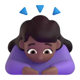 Woman Bowing: Medium-Dark Skin Tone emoji on Microsoft