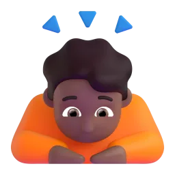 Person Bowing: Medium-Dark Skin Tone emoji on Microsoft