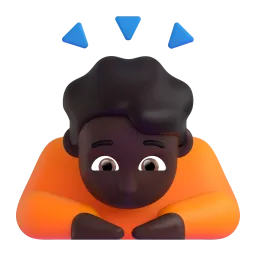 Emoji Persona che fa un inchino profondo: carnagione scura su Microsoft