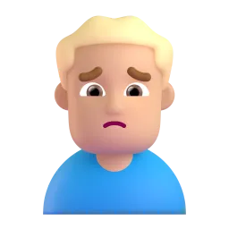Emoji Uomo corrucciato: carnagione olivastra su Microsoft