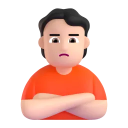 Emoji Persona imbronciata: carnagione chiara su Microsoft