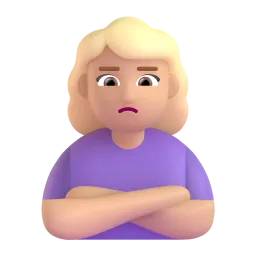 Woman Pouting: Medium Skin Tone emoji on Microsoft