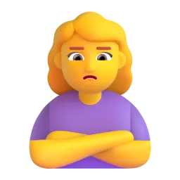 Woman Pouting emoji on Microsoft
