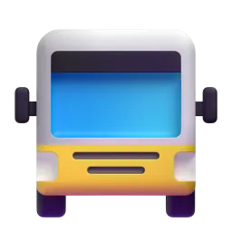Oncoming Bus emoji on Microsoft