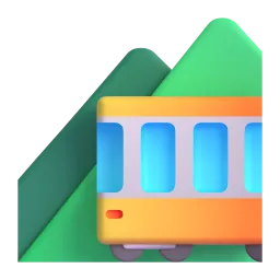 Mountain Railway emoji on Microsoft