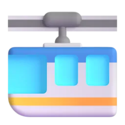 อีโมจิ รถไฟสะพานแขวน บน Microsoft