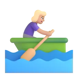 Emoji Donna in barca a remi: carnagione olivastra su Microsoft