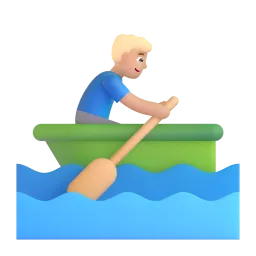 Microsoft üzerinde Sandalda kürek çeken erkek: orta cilt tonu emojisi