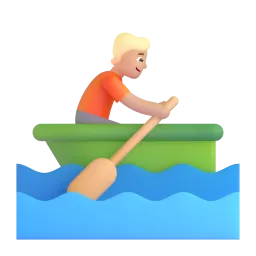 Emoji Orang mendayung perahu: warna kulit sedang di Microsoft