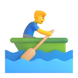 Man Rowing Boat emoji on Microsoft