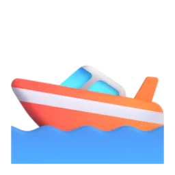 Speedboat emoji on Microsoft