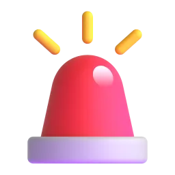 Police Car Light emoji on Microsoft
