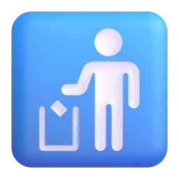 Litter in Bin Sign emoji on Microsoft