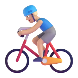 Radfahrer: mittlere Hautfarbe-Emoji auf Microsoft