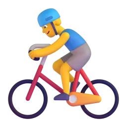 Radfahrer-Emoji auf Microsoft