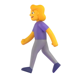 Woman Walking emoji on Microsoft