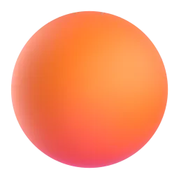 Orange Circle emoji on Microsoft