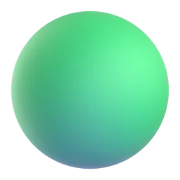 Groene cirkel-emoji op Microsoft