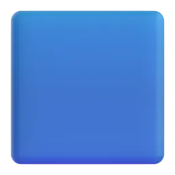 Blue Square emoji on Microsoft