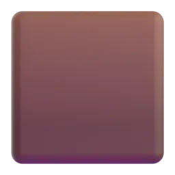 Brown Square emoji on Microsoft
