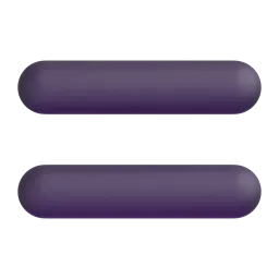 Heavy Equals Sign emoji on Microsoft