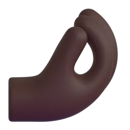 Emoji Mano a pigna: carnagione scura su Microsoft