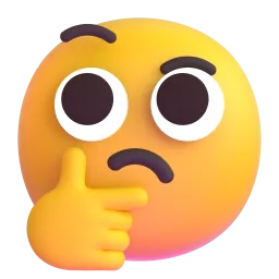 Thinking Face emoji on Microsoft