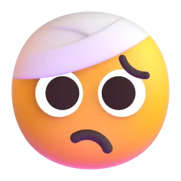Face with Head-Bandage emoji on Microsoft