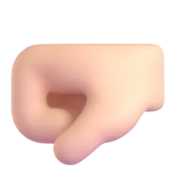 Microsoft의 왼쪽을 향하는 주먹: 하얀 피부 이모지
