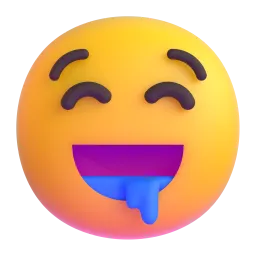 Drooling Face emoji on Microsoft