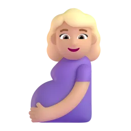Schwangere Frau: mittlere Hautfarbe-Emoji auf Microsoft