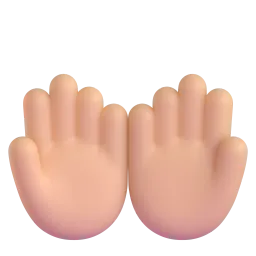 Palms Up Together: Medium Skin Tone emoji on Microsoft