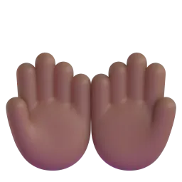 Emoji Mani unite in alto: carnagione abbastanza scura su Microsoft
