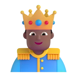 Prinz: mitteldunkle Hautfarbe-Emoji auf Microsoft