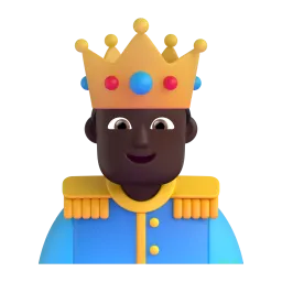Prinz: dunkle Hautfarbe-Emoji auf Microsoft