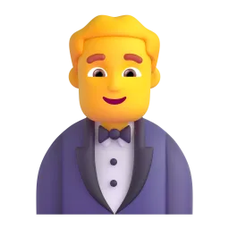 Emoji Uomo in smoking su Microsoft