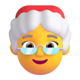 Mrs. Claus emoji on Microsoft