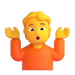 Emoji Angkat bahu pada Microsoft