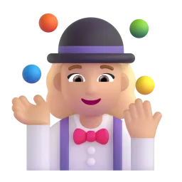 Emoji Giocoliere donna: carnagione olivastra su Microsoft