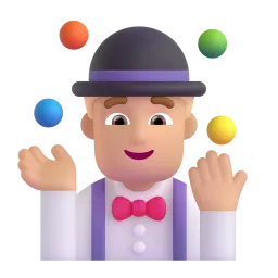 Emoji Lelaki menjugel: ton kulit sederhana pada Microsoft