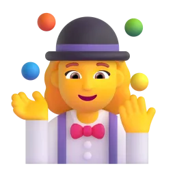 Woman Juggling emoji on Microsoft