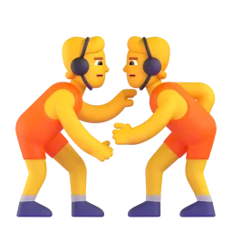 People Wrestling emoji on Microsoft