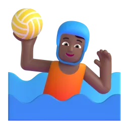 Emoji Polo air: ton kulit sederhana gelap pada Microsoft
