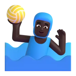Emoji Pallanuotista uomo: carnagione scura su Microsoft