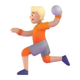 Person Playing Handball: Medium Skin Tone emoji on Microsoft