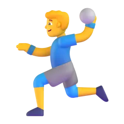 Man Playing Handball emoji on Microsoft