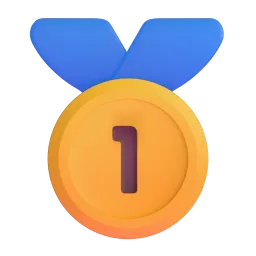 1st Place Medal emoji on Microsoft