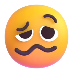 Woozy Face emoji on Microsoft